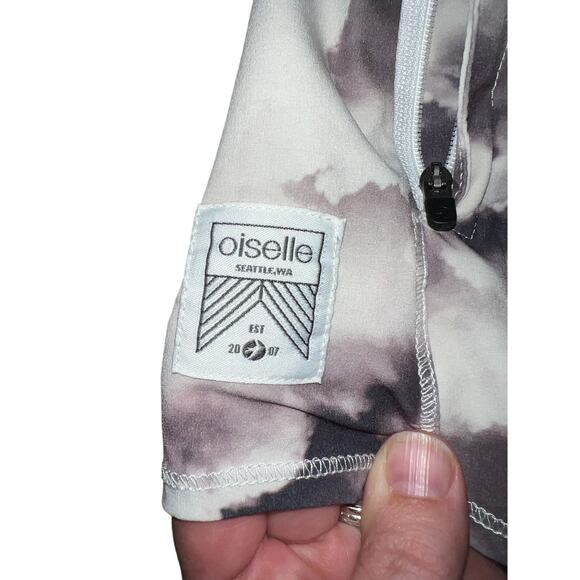 Oiselle Women's Roga Shorts Storm Cloud Black/White Size 6 Athletic Workout EUC - Picture 6 of 10